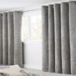 window curtains waving