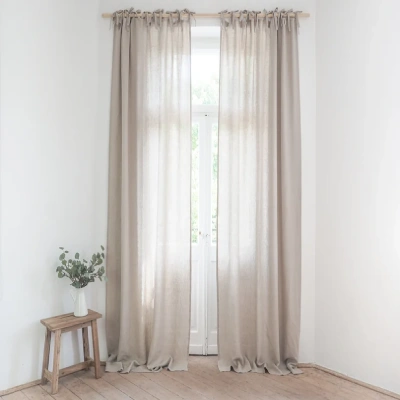 Linen curtains