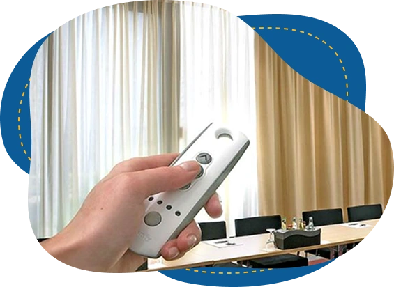 Luxury Custom Motorized curtains