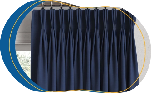 Luxury pinch pleat curtains