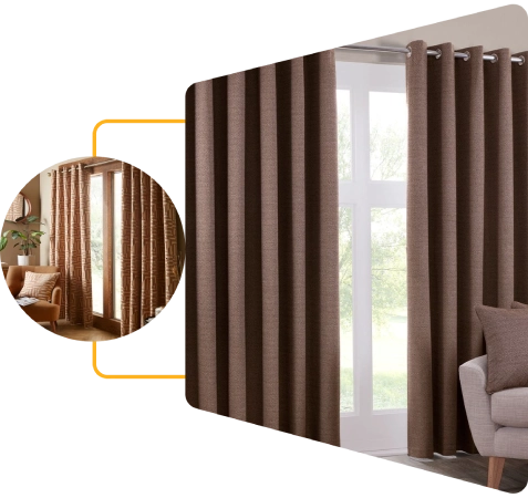 Modern eyelet curtains Dubai
