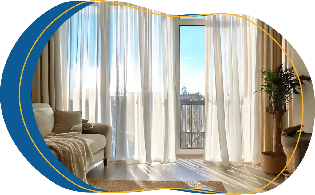 chiffon curtains online UAE