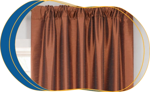 Silk curtains